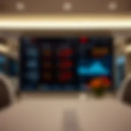 Currency exchange rates displayed on a digital screen