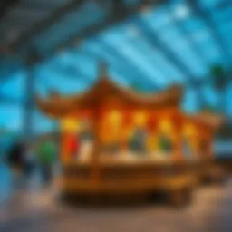 Cultural game exhibit showcasing traditional elements