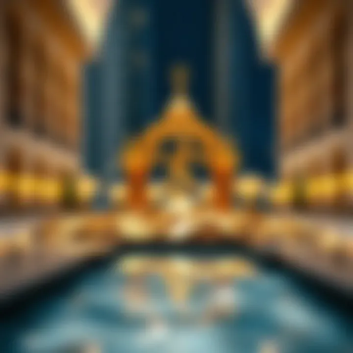 Symbolic representation of gold's cultural significance in Dubai