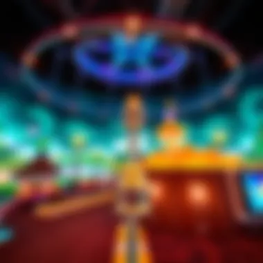 Immersive VR Attraction Immersive virtual reality attraction with vibrant visuals