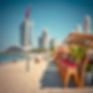 Beachside Lifestyle at JBR Vibrant beachside lifestyle scene at JBR with outdoor cafes