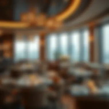 Savor the Ambiance of a Cozy Dining Spot Cozy restaurant interior with elegant decor