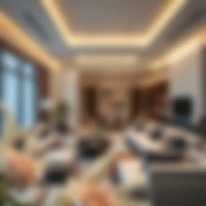 Contemporary Interiors of Maha Townhouses Luxurious living space within a Maha Townhouse highlighting contemporary interiors