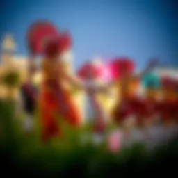 Colorful traditional Emirati folk dance performance