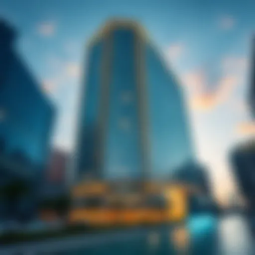 Stunning architectural design of Marina Plaza Building