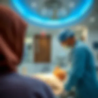 Patient Receiving Medical Services Patient receiving medical services at the center