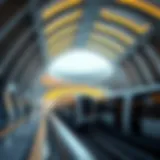 Modern Dubai metro station design showcasing futuristic architecture