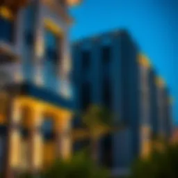 Stunning architectural facade of Park Heights 1