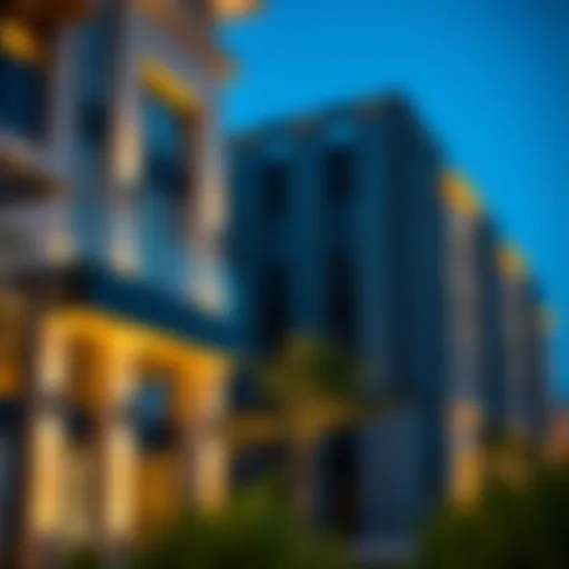Stunning architectural facade of Park Heights 1