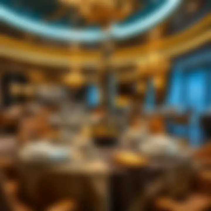 Exquisite Culinary Experience in Dubai Lavish dining setup in a prestigious hotel restaurant