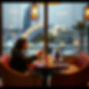 Intimate dining setting at a luxurious Dubai restaurant