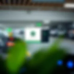 Digital interface of RTA parking system
