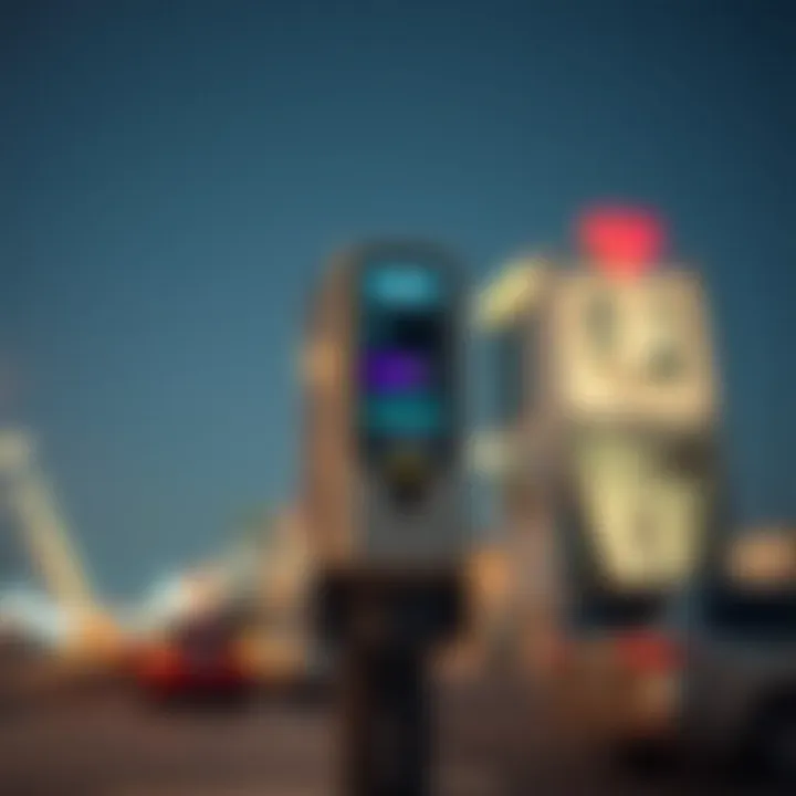 Electronic parking meter in Dubai
