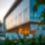 A modern architectural view of the Smart Dubai Office showcasing its innovative design.
