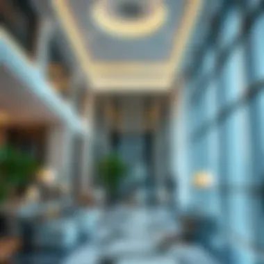 Elegant Interior Showcase of Modern Banking Interior design of the Standard Chartered Tower