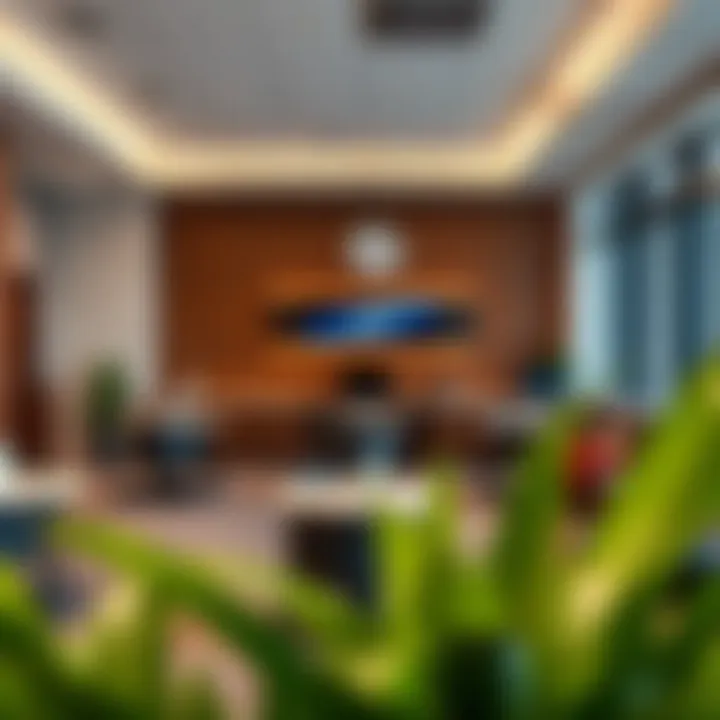 Dedicated workspaces for business travelers Business amenities including charging stations and workspaces