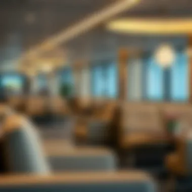 Comfortable seating arrangements for relaxation Luxurious seating area in Terminal 2 Airport Lounge