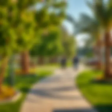 Lush Community Park in Umm Suqeim Vibrant community park in Umm Suqeim