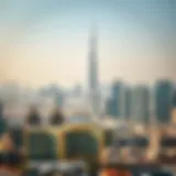 A panoramic view of Dubai's skyline showcasing modern architecture