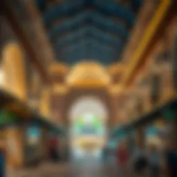 Architectural design of Souq Badr showcasing its unique features