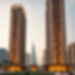 Luxury high-rise buildings in Dubai